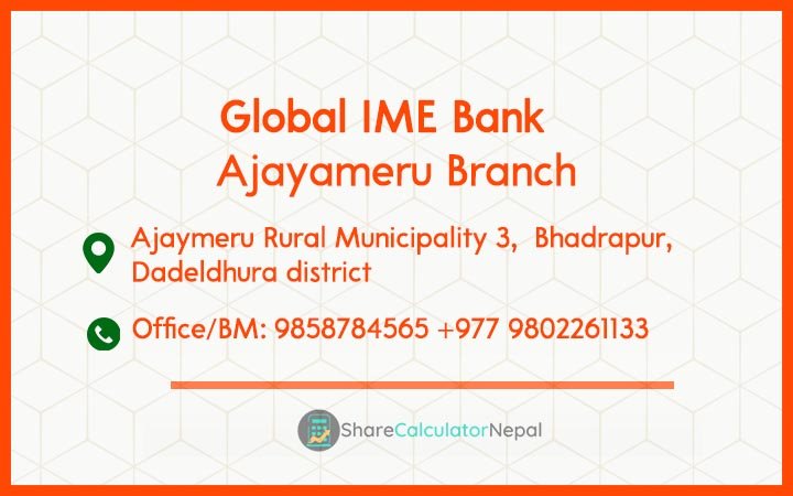 Global IME Bank (GBIME) - Ajayameru Branch