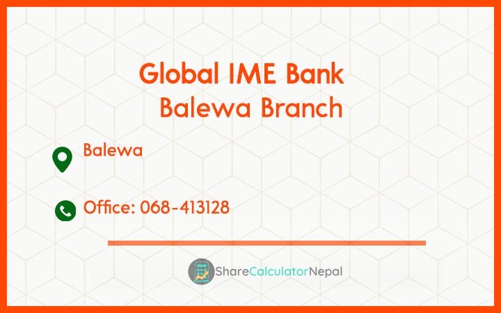 Global IME Bank (GBIME) - Balewa Branch