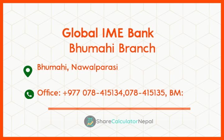 Global IME Bank (GBIME) - Bhumahi Branch