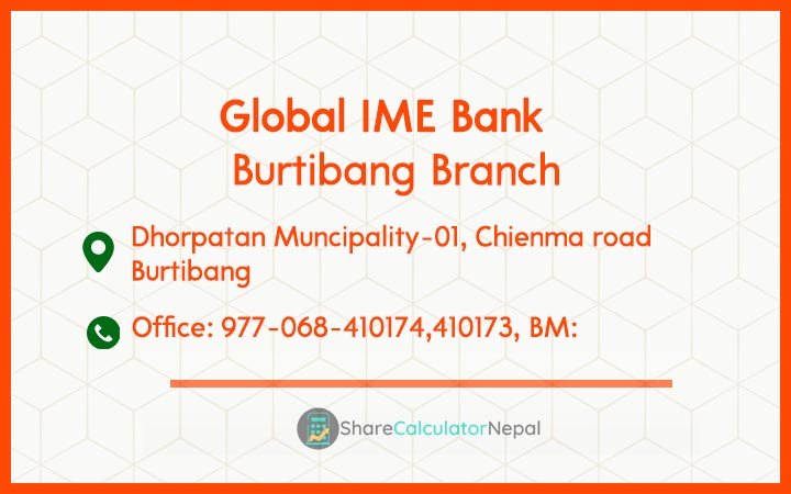 Global IME Bank (GBIME) - Burtibang Branch