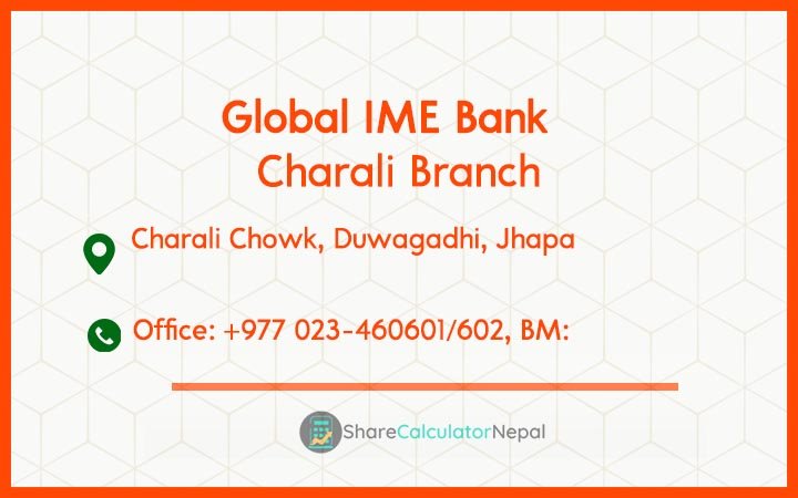 Global IME Bank (GBIME) - Charali Branch