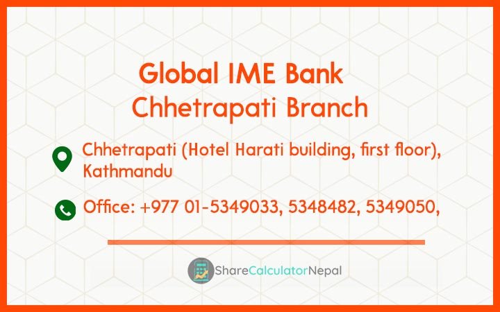 Global IME Bank (GBIME) - Chhetrapati Branch