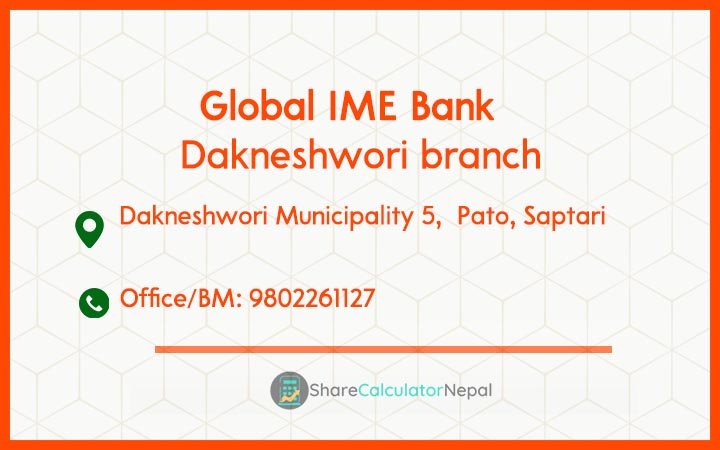 Global IME Bank (GBIME) - Dakneshwori branch
