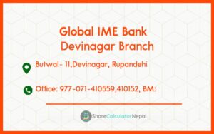 Global IME Bank (GBIME) - Devinagar Branch