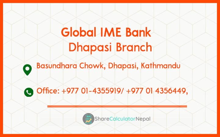 Global IME Bank (GBIME) - Dhapasi Branch