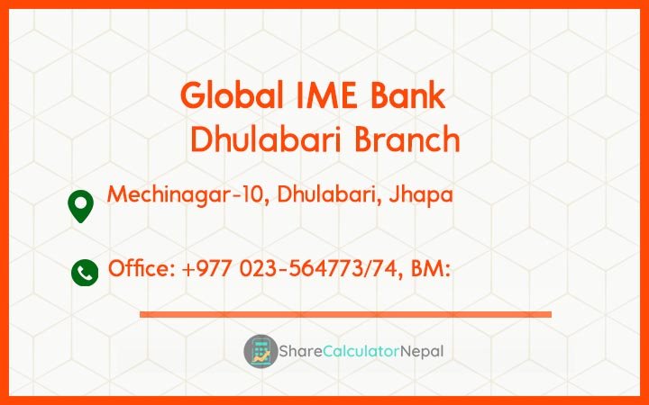 Global IME Bank (GBIME) - Dhulabari Branch