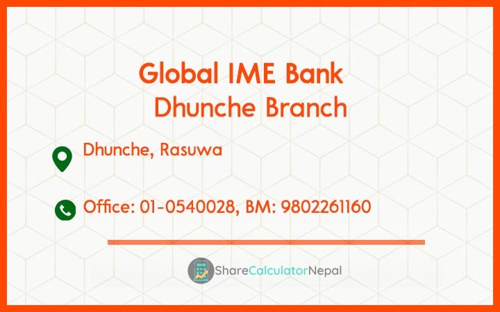 Global IME Bank (GBIME) - Dhunche Branch