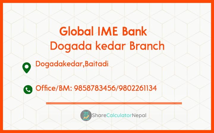 Global IME Bank (GBIME) - Dogada kedar Branch