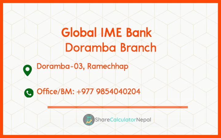 Global IME Bank (GBIME) - Doramba Branch