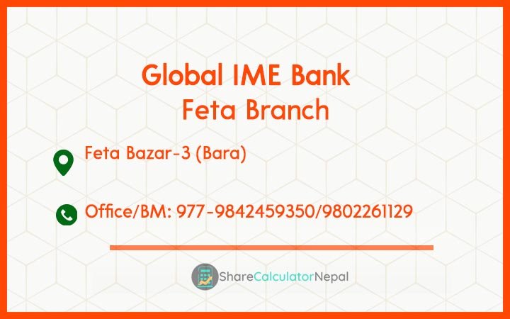 Global IME Bank (GBIME) - Feta Branch
