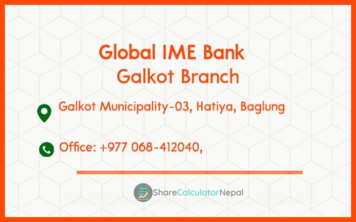 Global IME Bank (GBIME) - Galkot Branch