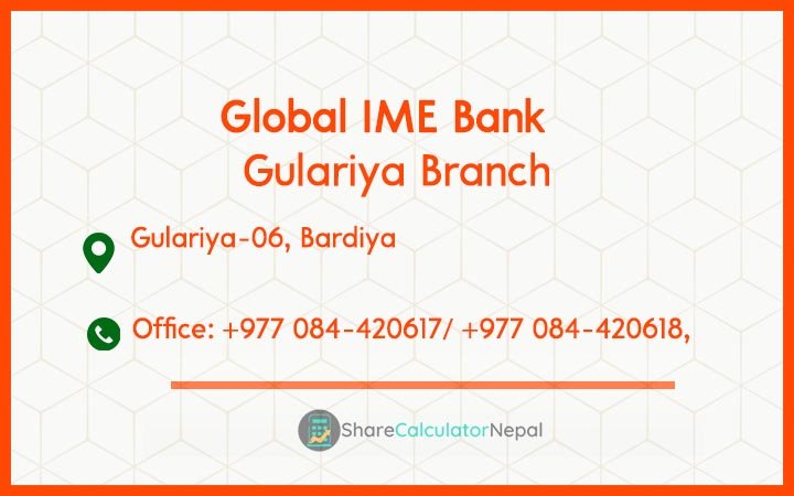 Global IME Bank (GBIME) - Gulariya Branch