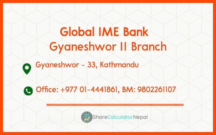 Global IME Bank (GBIME) - Gyaneshwor II Branch
