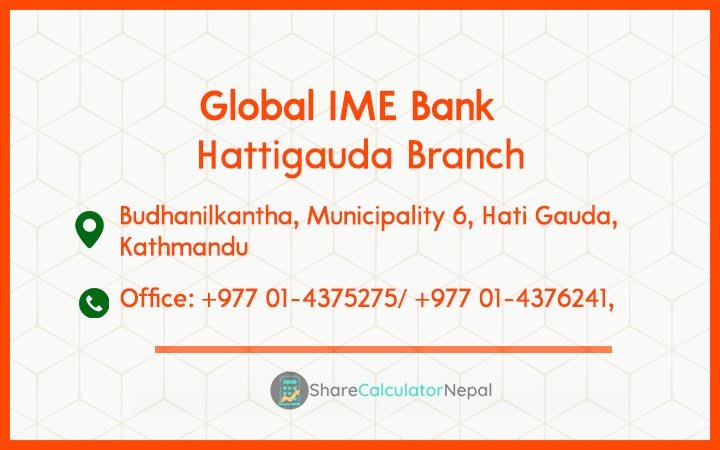 Global IME Bank (GBIME) - Hattigauda Branch