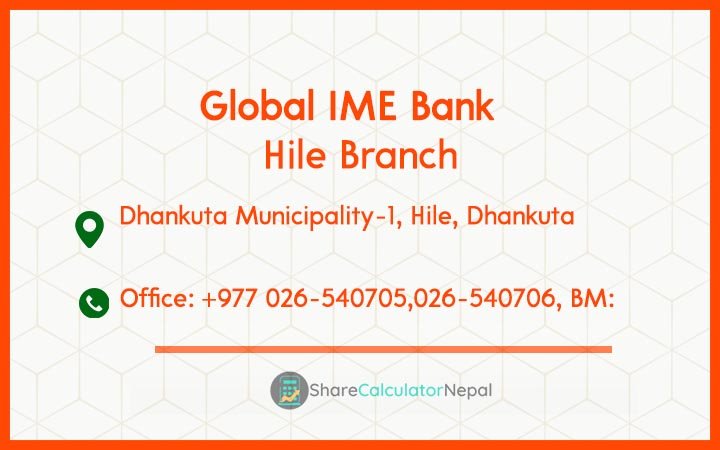 Global IME Bank (GBIME) - Hile Branch