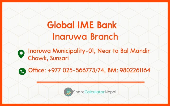 Global IME Bank (GBIME) - Inaruwa Branch