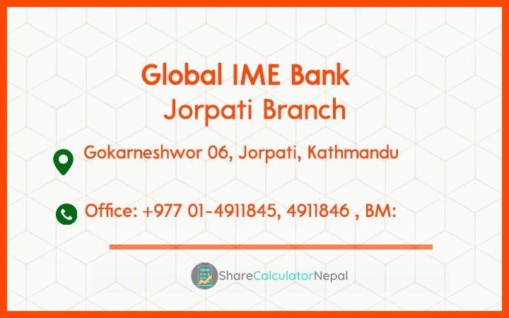 Global IME Bank (GBIME) - Jorpati Branch