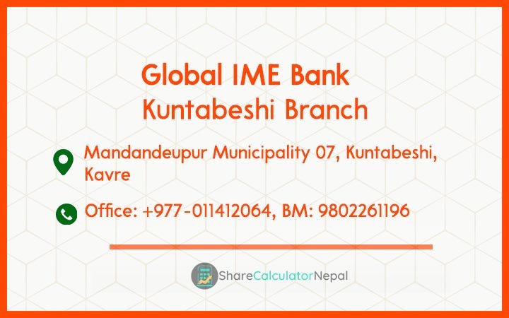 Global IME Bank (GBIME) - Kuntabeshi Branch