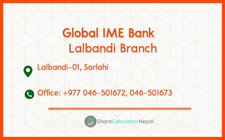 Global IME Bank (GBIME) - Lalbandi Branch
