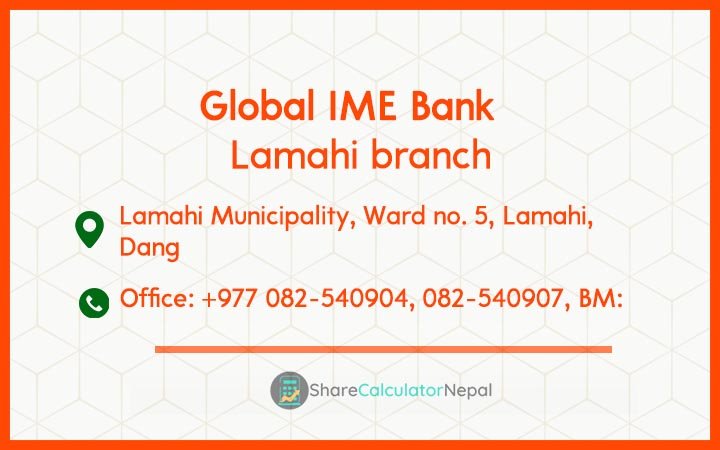 Global IME Bank (GBIME) - Lamahi branch