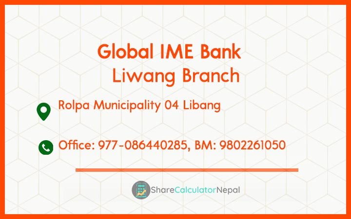Global IME Bank (GBIME) - Liwang Branch