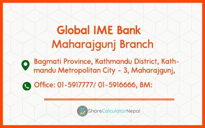Global IME Bank (GBIME) - Maharajgunj Branch
