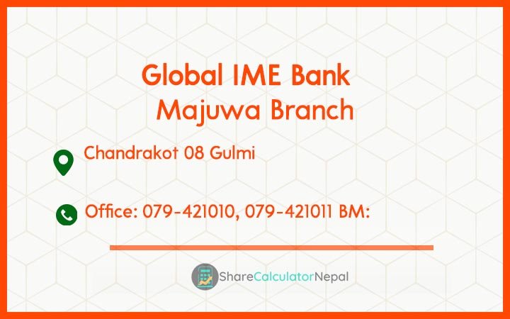 Global IME Bank (GBIME) - Majuwa Branch