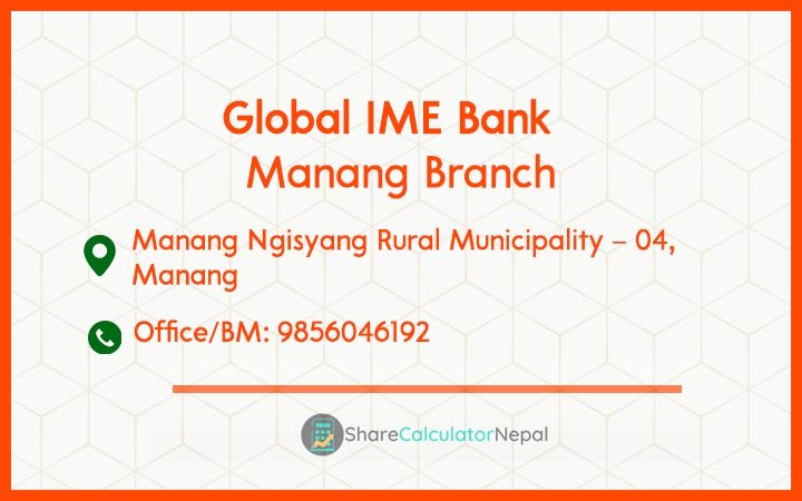Global IME Bank (GBIME) - Manang Branch
