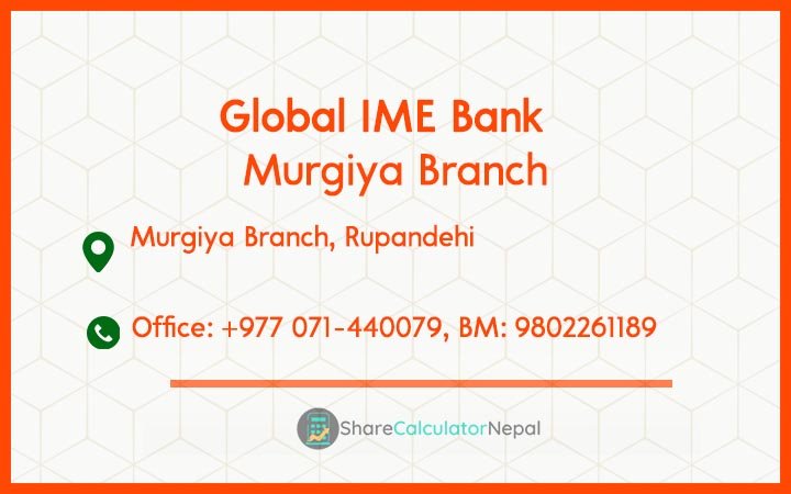 Global IME Bank (GBIME) - Murgiya Branch