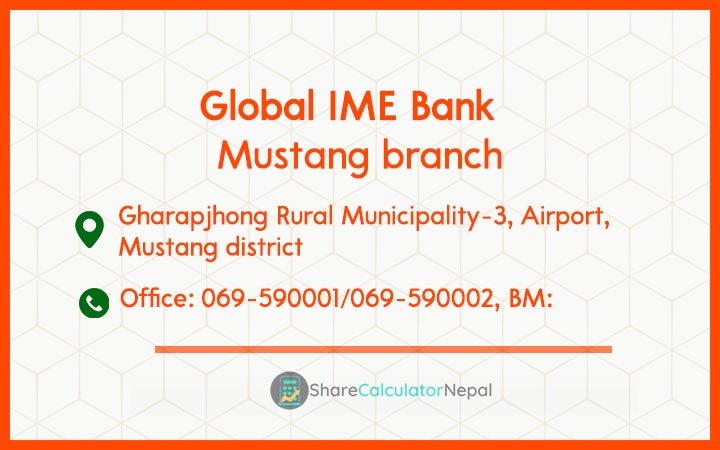 Global IME Bank (GBIME) - Mustang branch