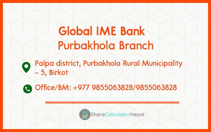 Global IME Bank (GBIME) - Purbakhola Branch
