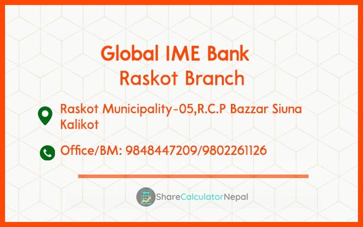 Global IME Bank (GBIME) - Raskot Branch