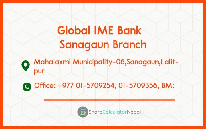 Global IME Bank (GBIME) - Sanagaun Branch