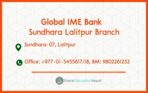 Global IME Bank (GBIME) - Sundhara Lalitpur Branch