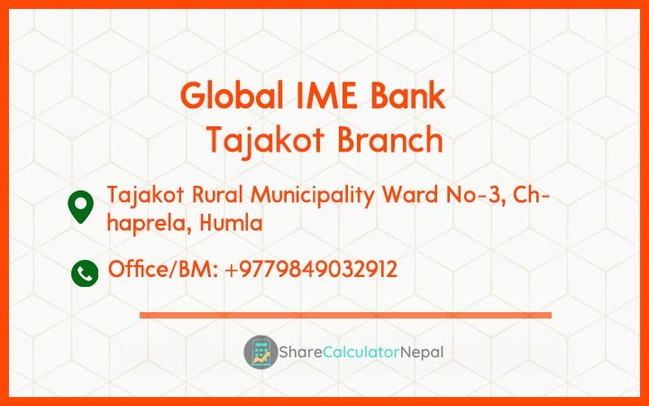Global IME Bank (GBIME) - Tajakot Branch