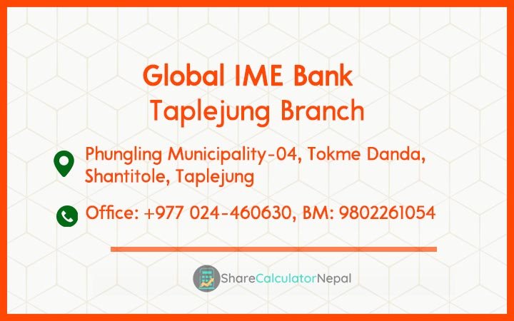Global IME Bank (GBIME) - Taplejung Branch