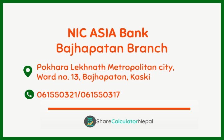 NIC Asia Bank Limited (NICA) - Bajhapatan Branch