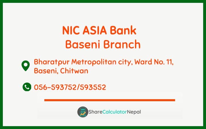 NIC Asia Bank Limited (NICA) - Baseni  Branch