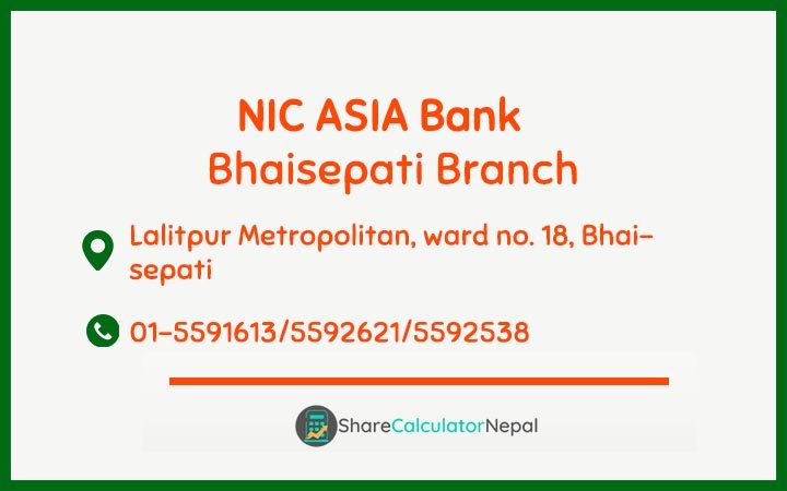 NIC Asia Bank Limited (NICA) - Bhaisepati  Branch