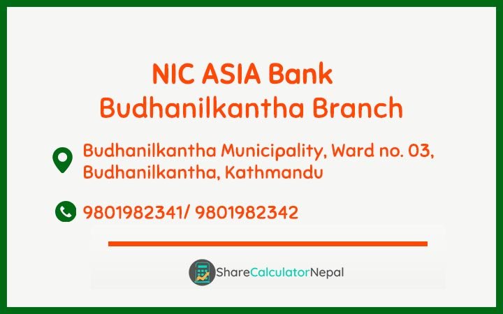 NIC Asia Bank Limited (NICA) - Budhanilkantha  Branch