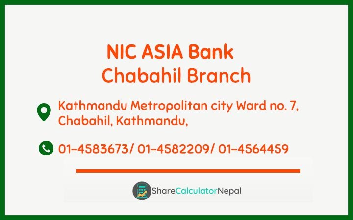 NIC Asia Bank Limited (NICA) - Chabahil  Branch
