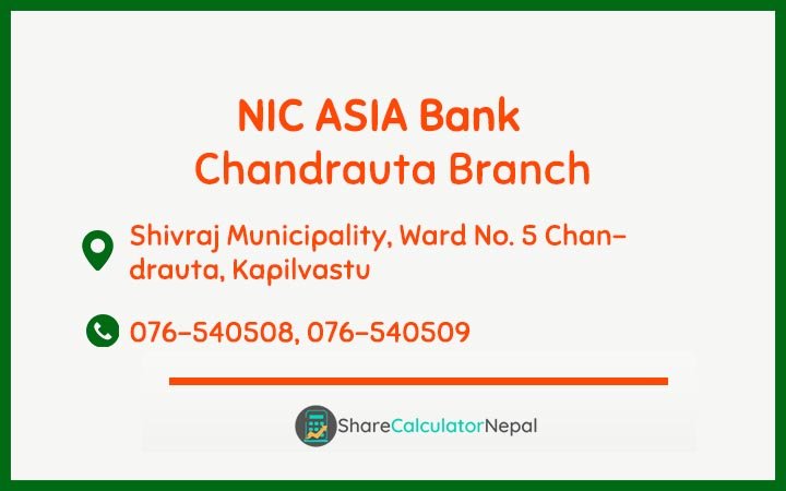 NIC Asia Bank Limited (NICA) - Chandrauta  Branch