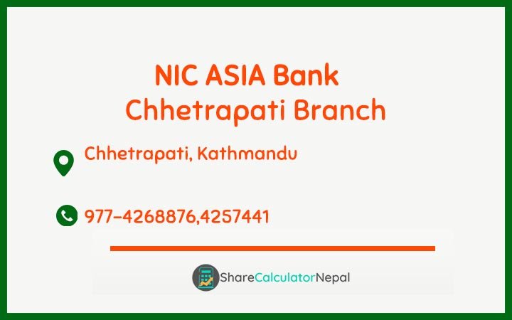 NIC Asia Bank Limited (NICA) - Chhetrapati  Branch