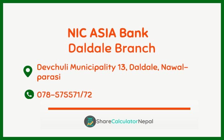 NIC Asia Bank Limited (NICA) - Daldale  Branch