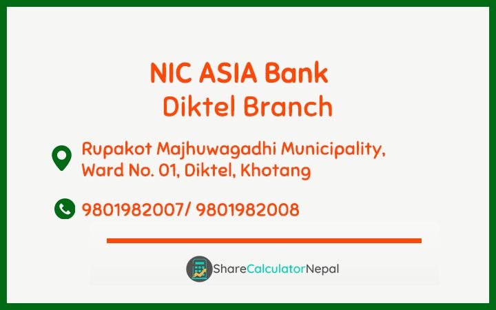 NIC Asia Bank Limited (NICA) - Diktel  Branch