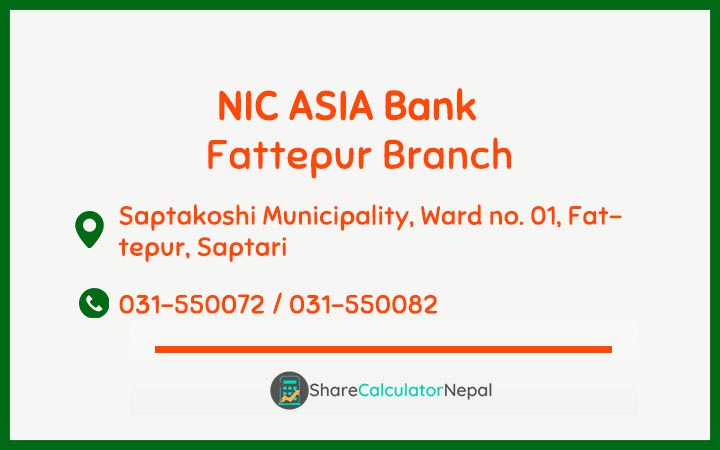 NIC Asia Bank Limited (NICA) - Fattepur  Branch