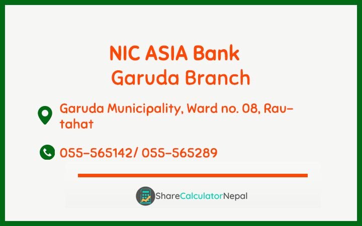 NIC Asia Bank Limited (NICA) - Garuda  Branch