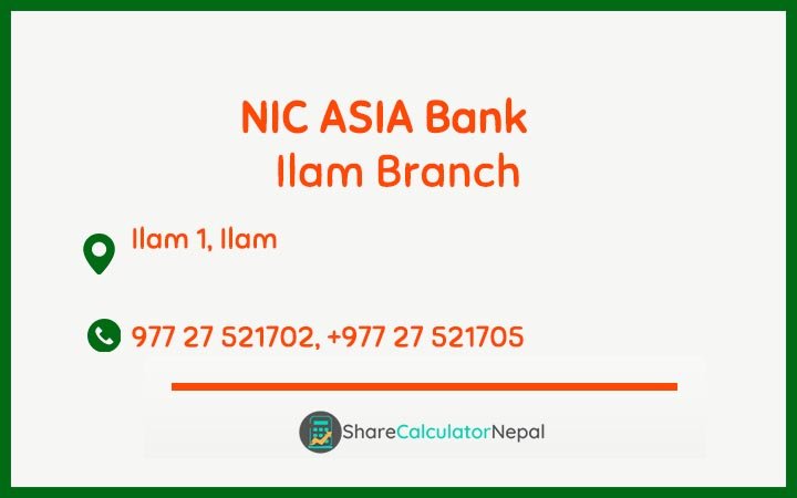NIC Asia Bank Limited (NICA) - Ilam  Branch