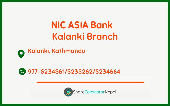 NIC Asia Bank Limited (NICA) - Kalanki  Branch