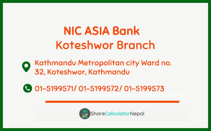 NIC Asia Bank Limited (NICA) - Koteshwor  Branch